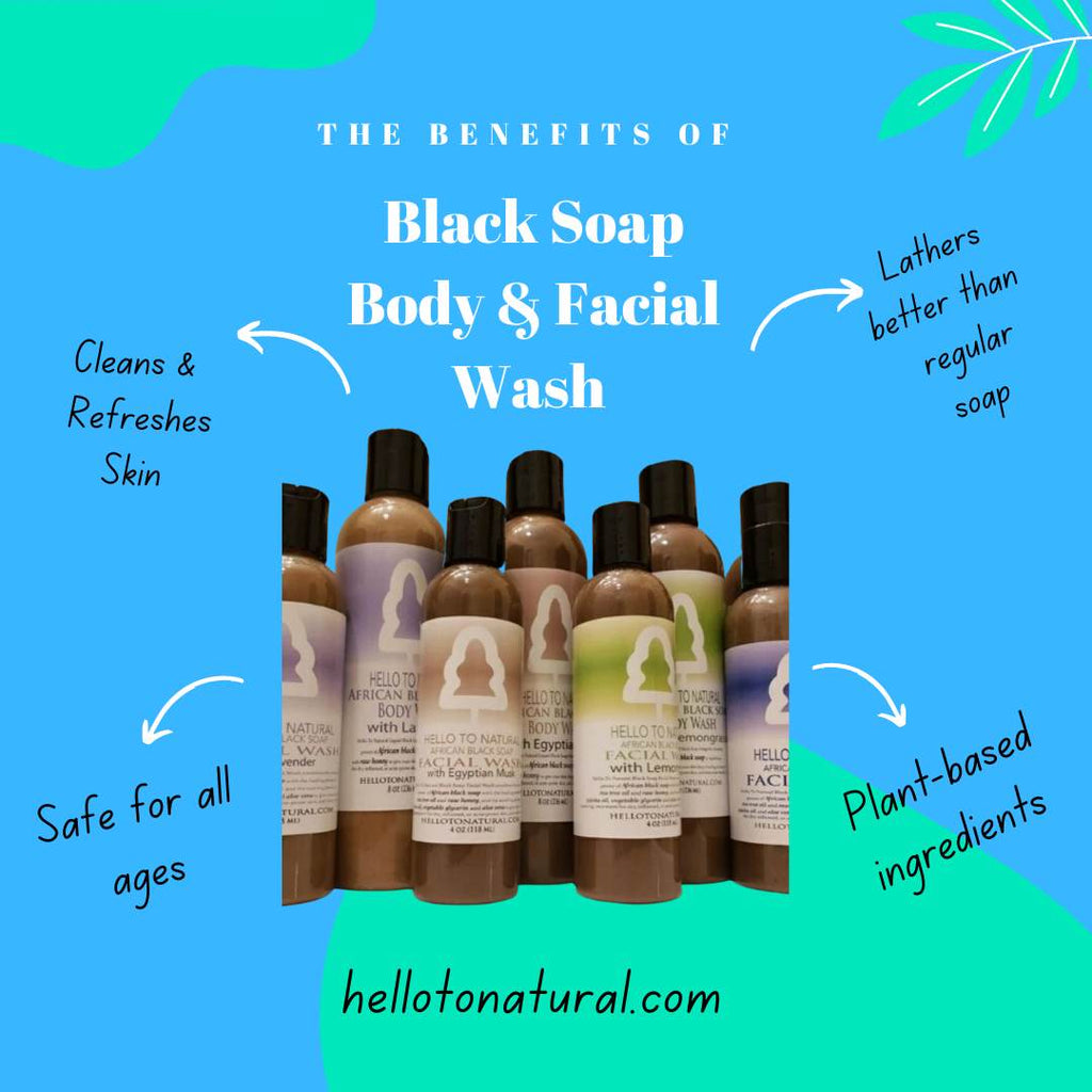 Benefits of African Black Soap Body & Facial Wash