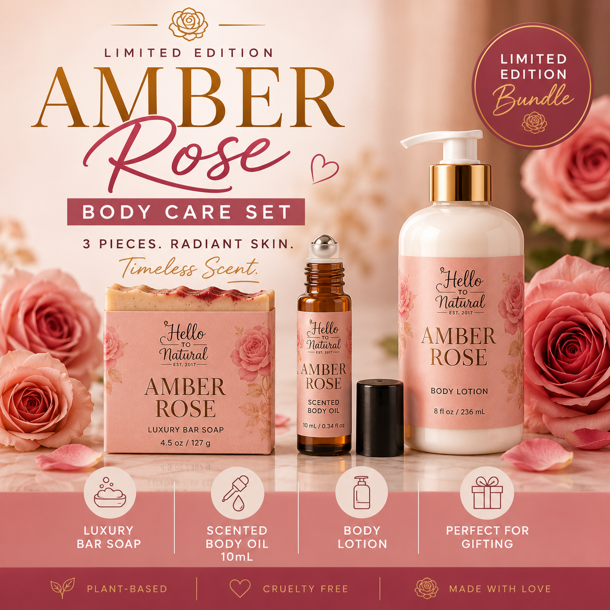 Amber Rose Body Care Set