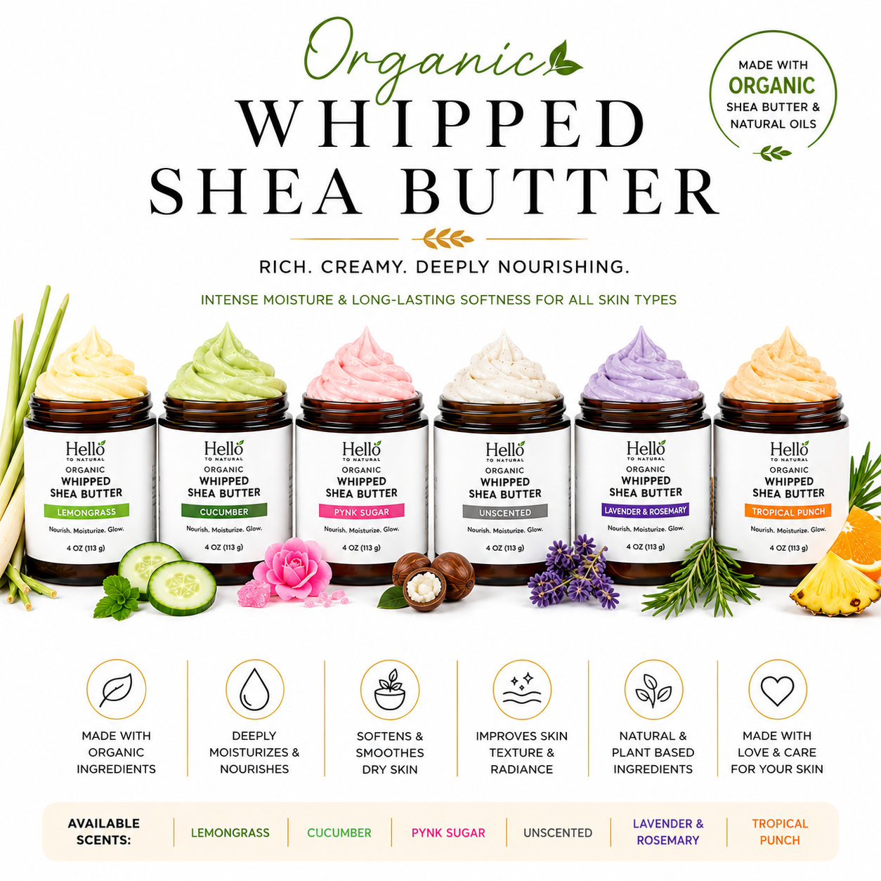 Whipped Shea Butters