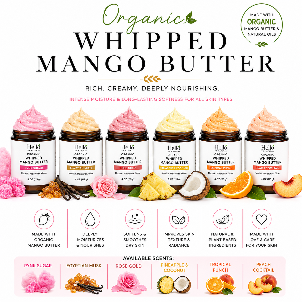 Whipped Mango Butters