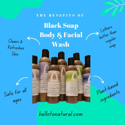 Benefits of African Black Soap Body & Facial Wash