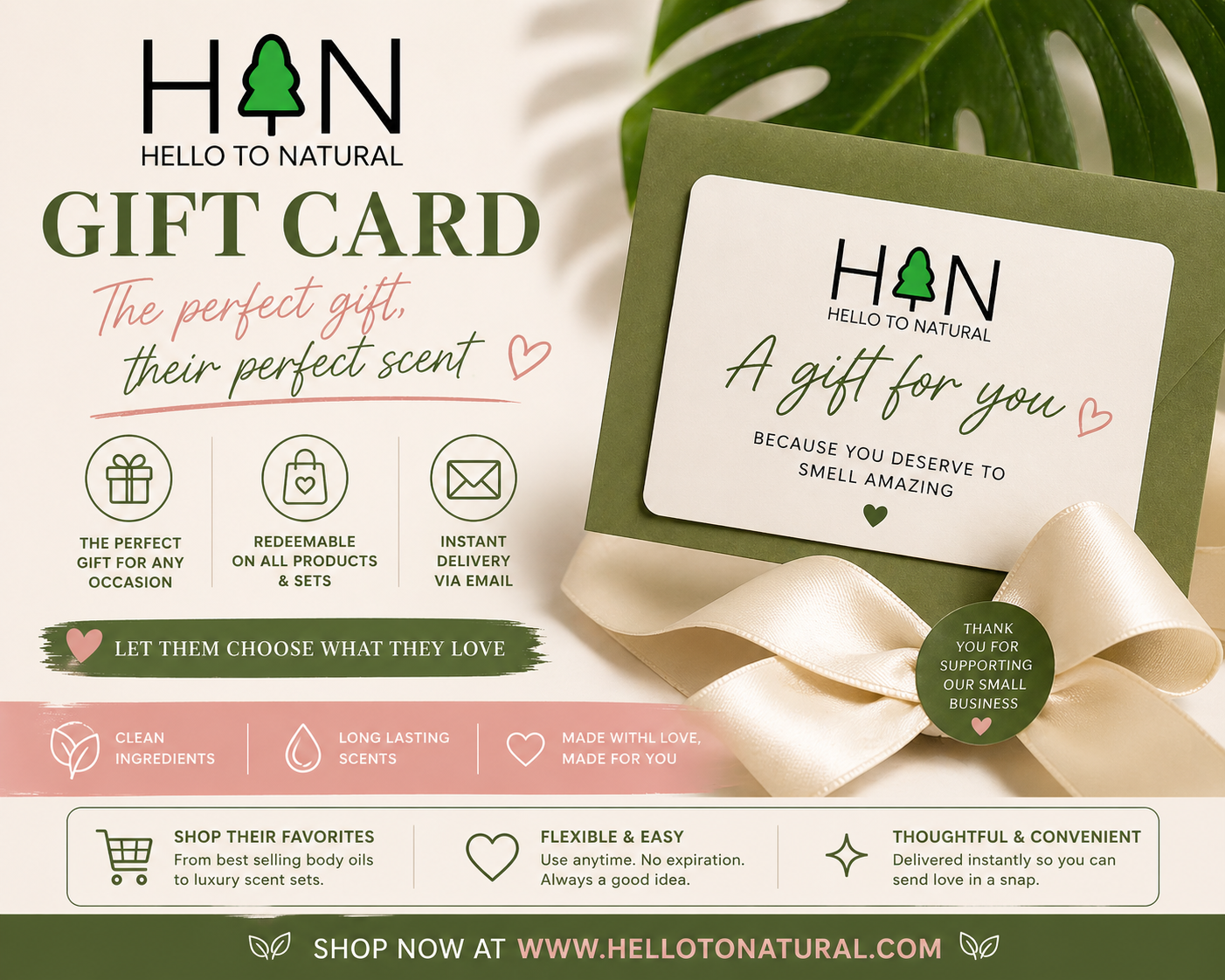 Hello To Natural Digital Gift Card