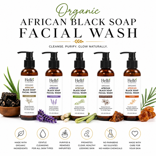 Organic Black Soap Facial Wash