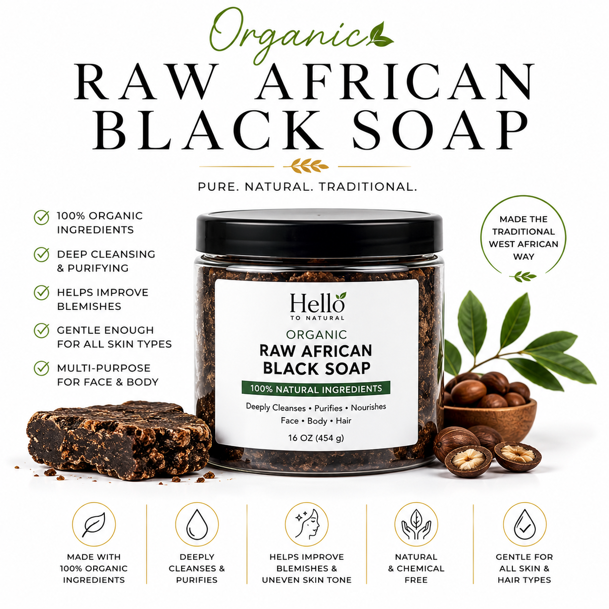 Raw Black Soap