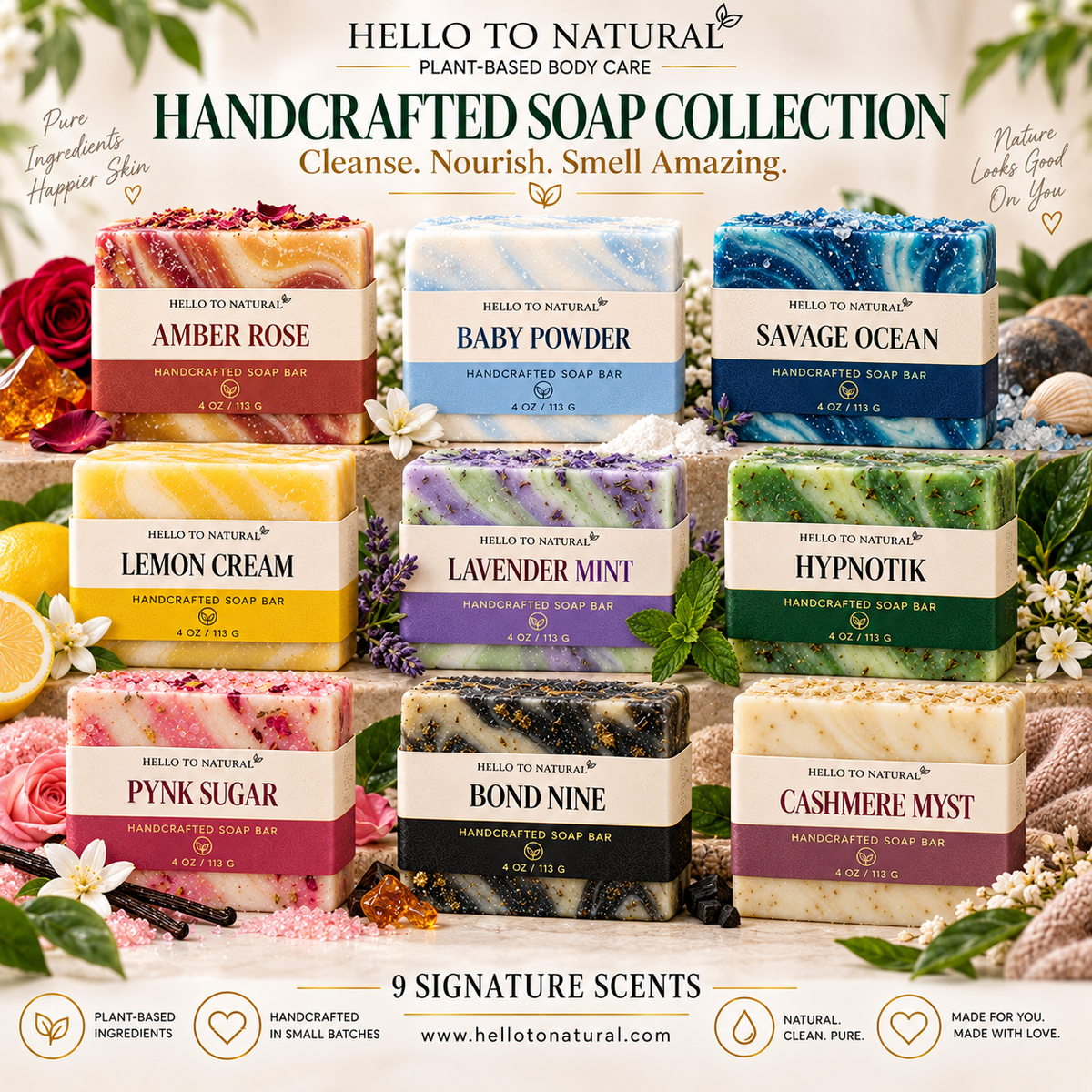 Organic Artisan Soap Bars