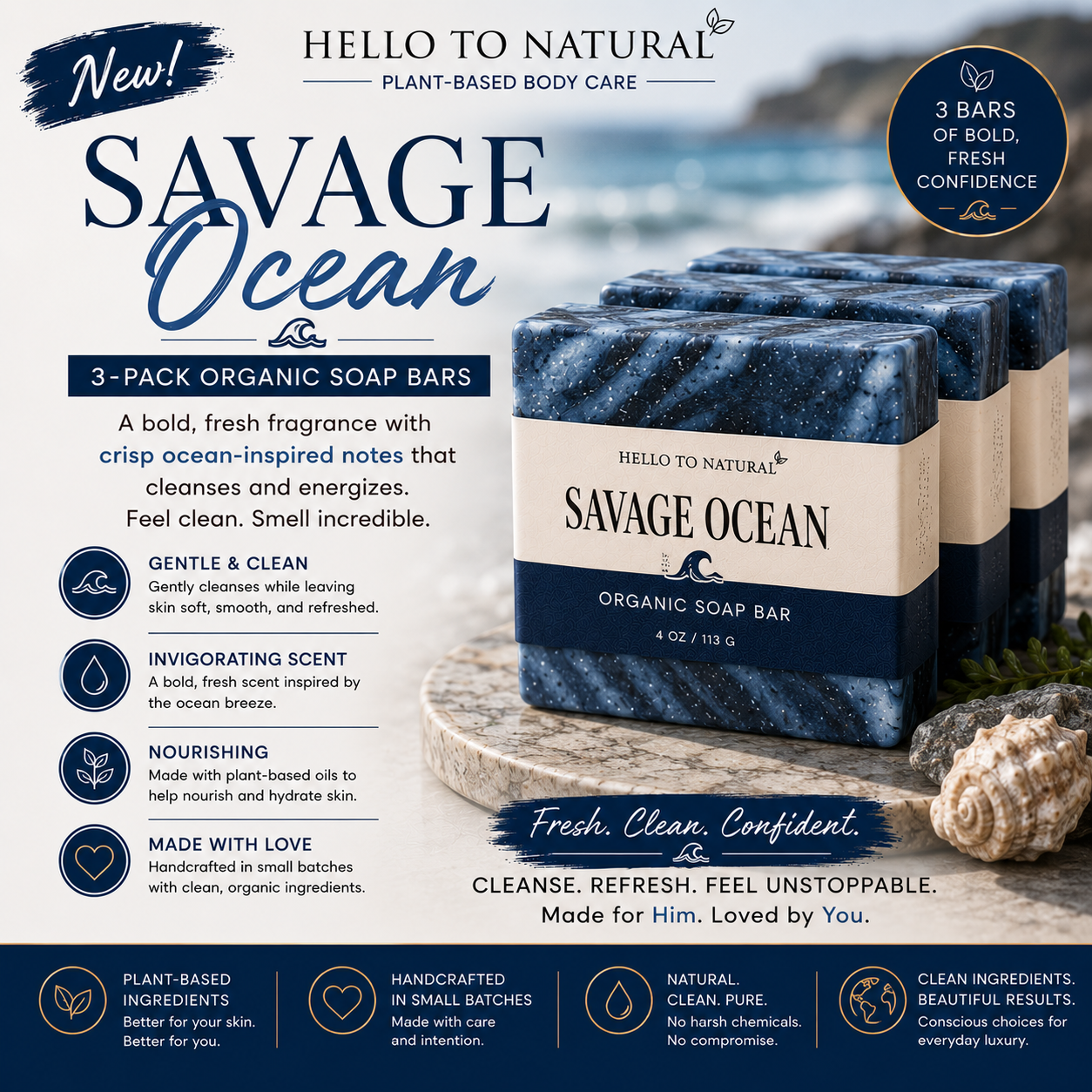Organic Artisan Soap Bars