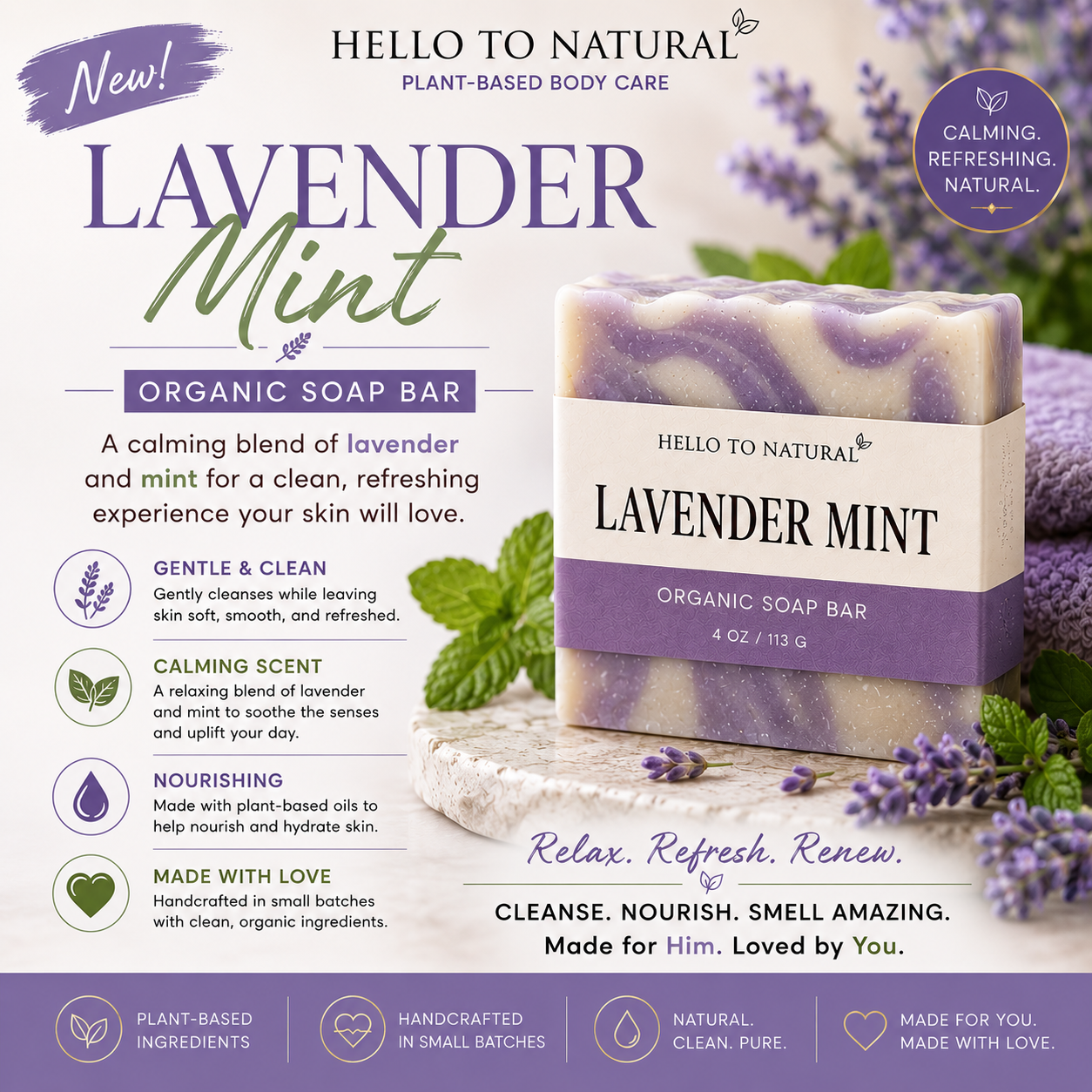 Organic Artisan Soap Bars