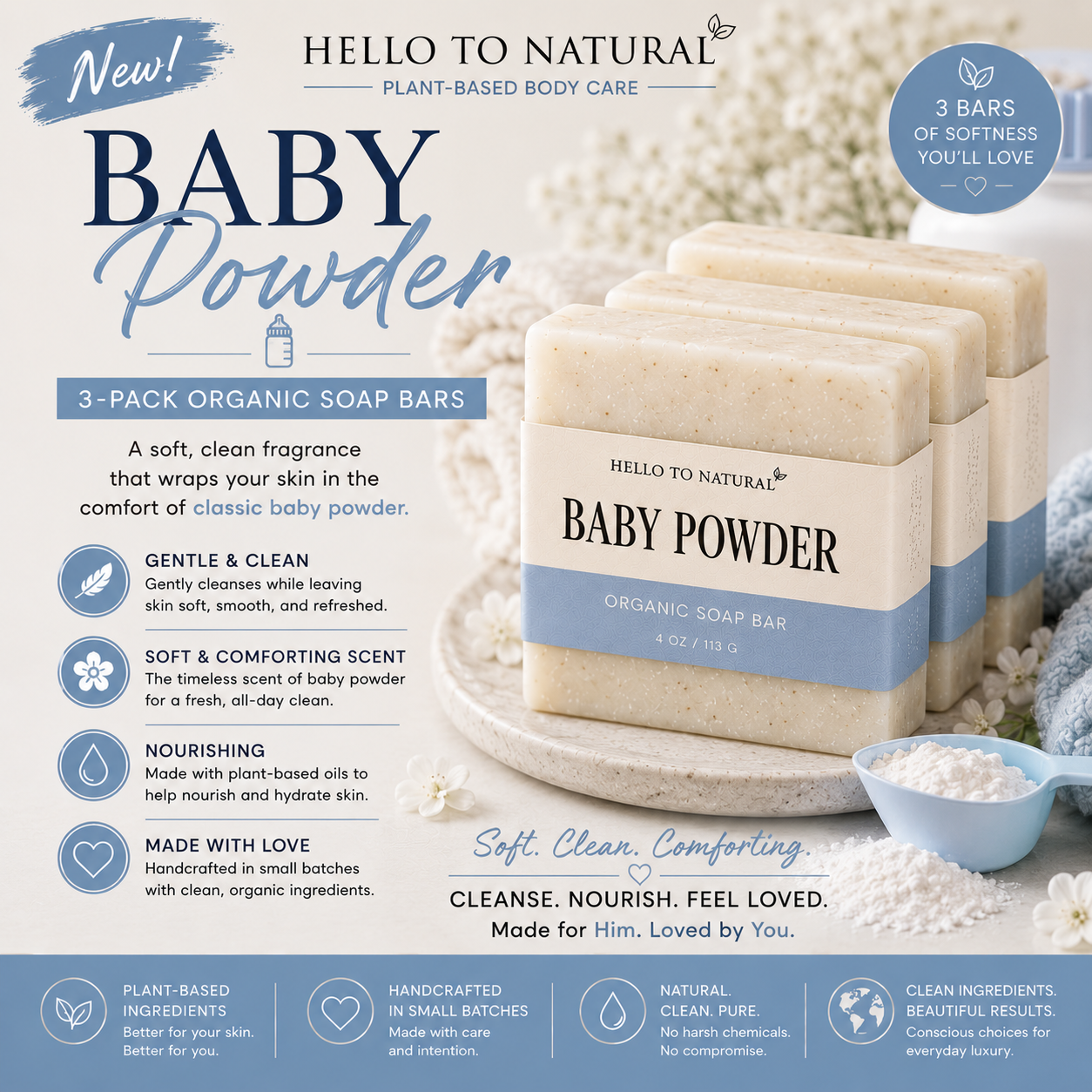 Organic Artisan Soap Bars